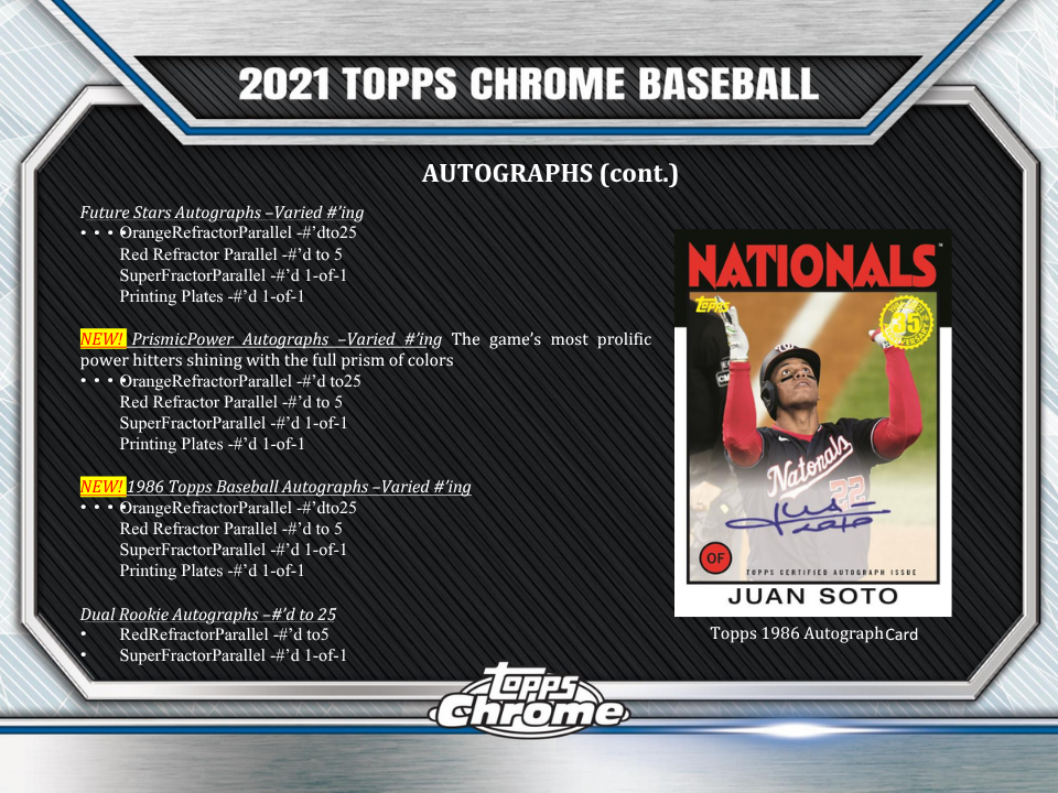 2021 Topps Chrome Baseball Hobby Box