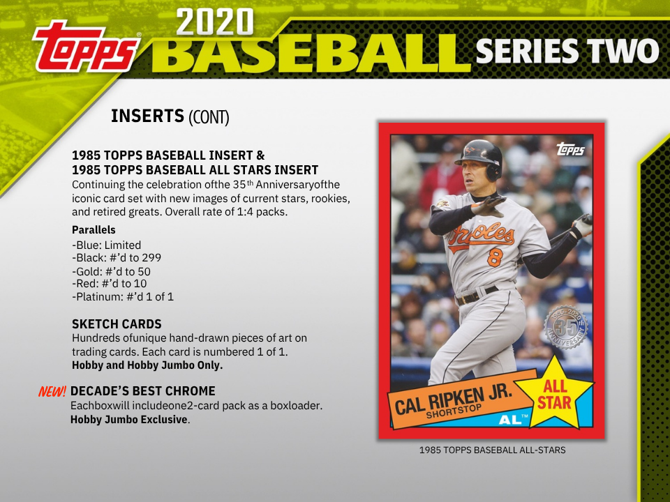 2020 Topps Series 2 Baseball Hobby Box