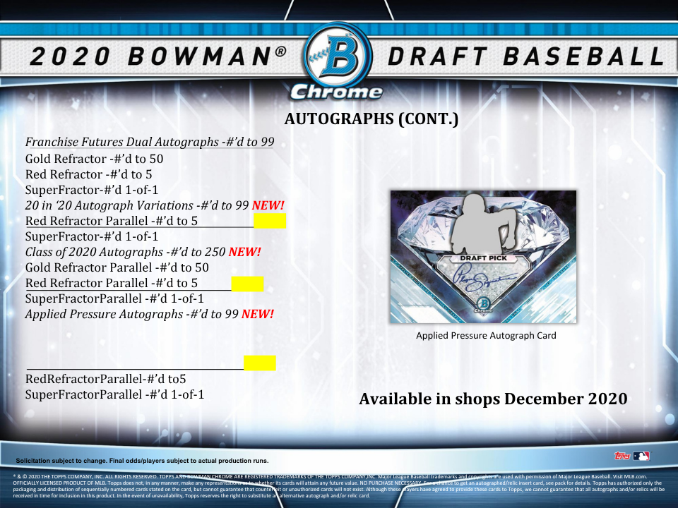 2020 Bowman Draft Baseball Super Jumbo Box