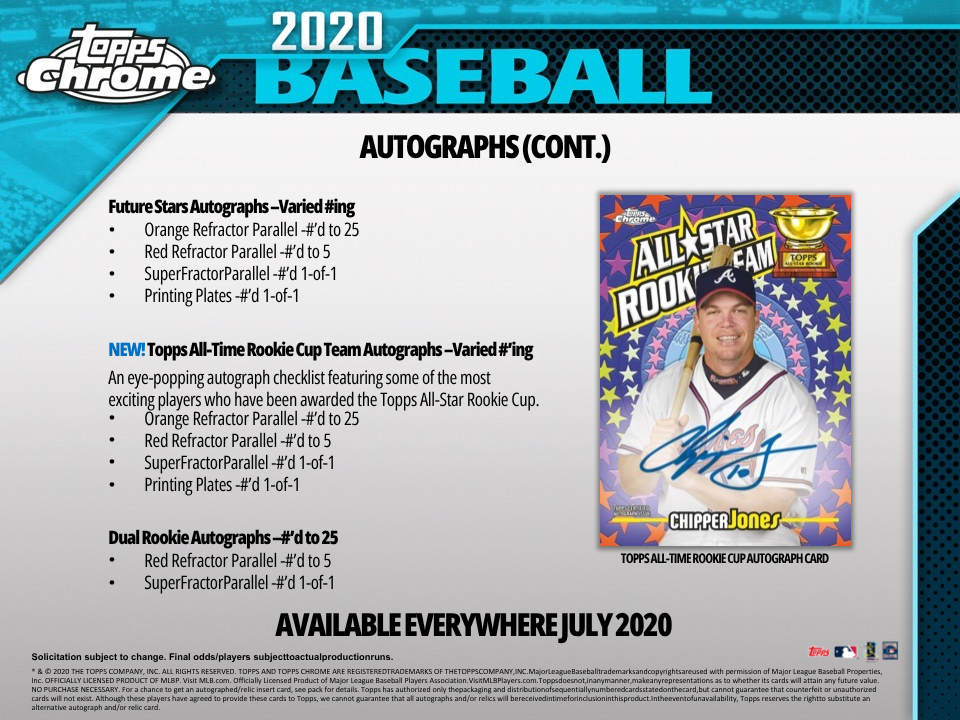 2020 Topps Chrome Baseball Jumbo HTA Box