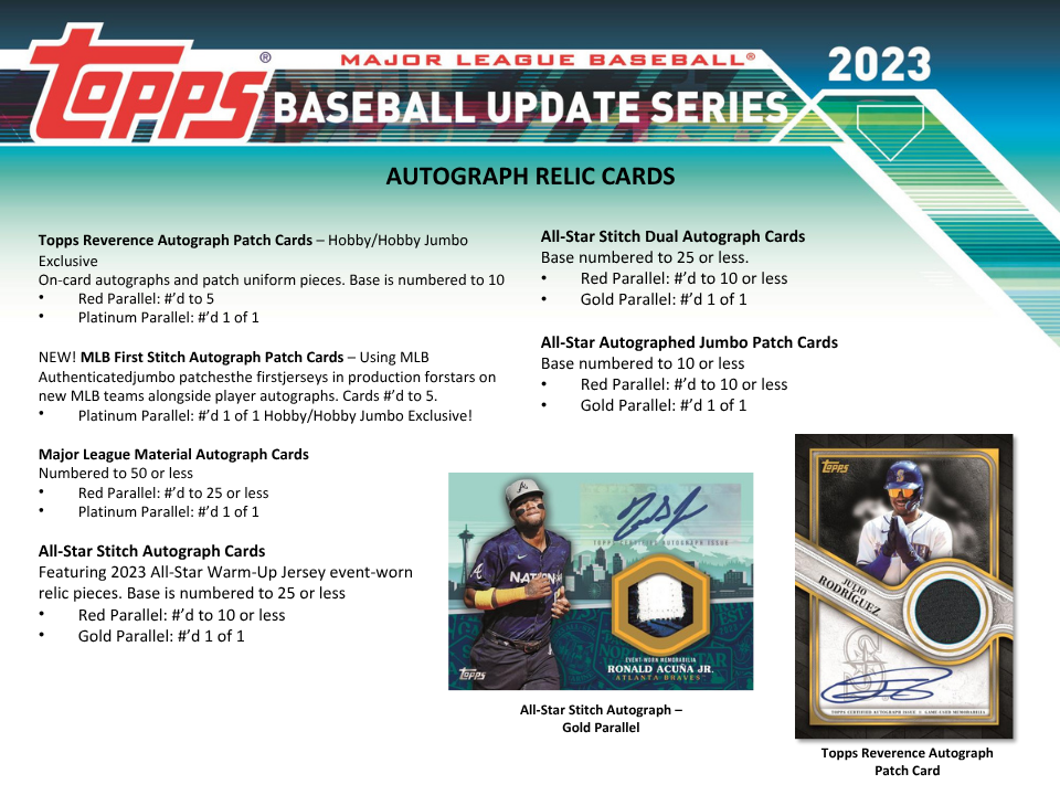 2023 Topps Update Series Baseball Hobby Box