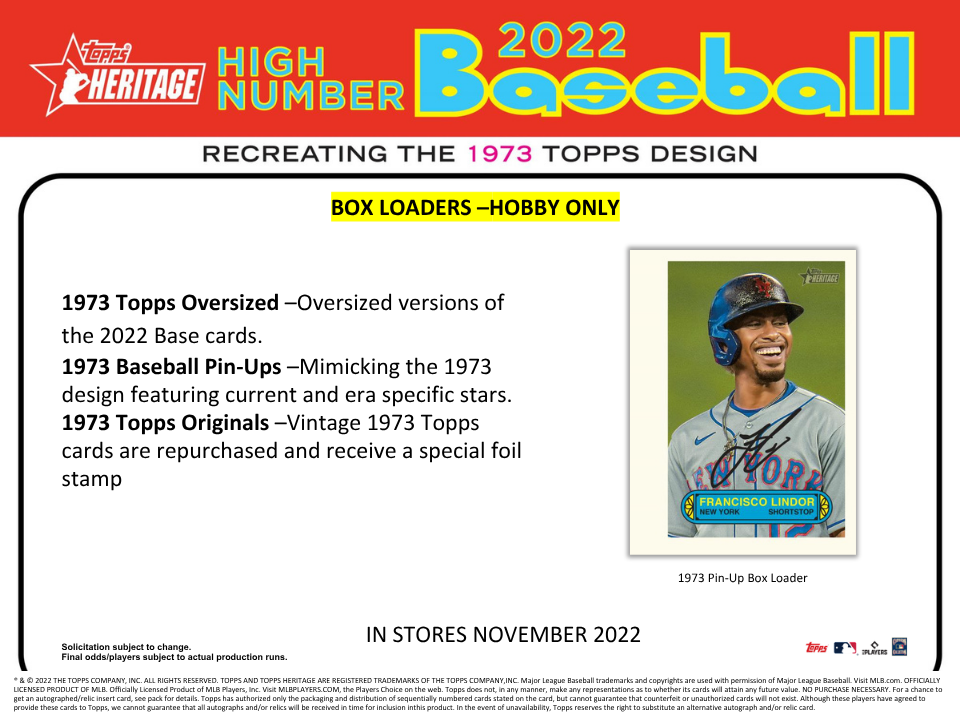 2022 Topps Heritage High Number Baseball Hobby Box