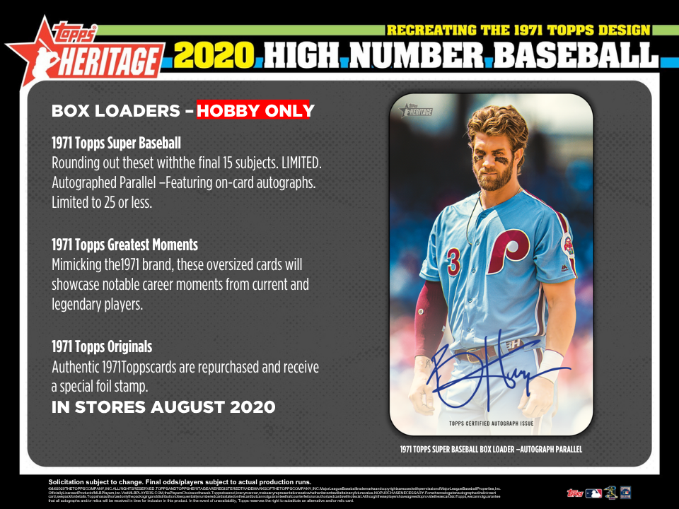 2020 Topps Heritage High Number Baseball Hobby Box