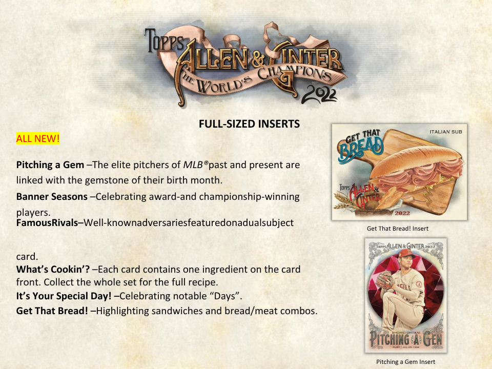 2022 Topps Allen & Ginter Baseball Hobby Box