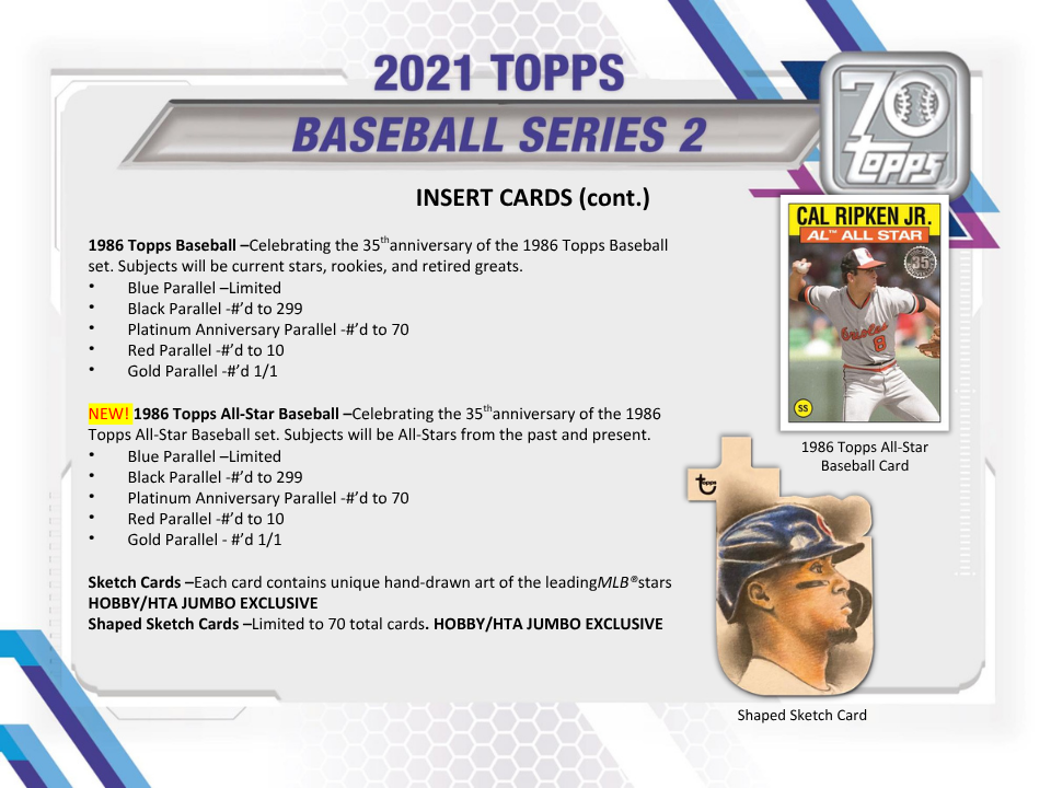 2021 Topps Series 2 Baseball Hobby Box