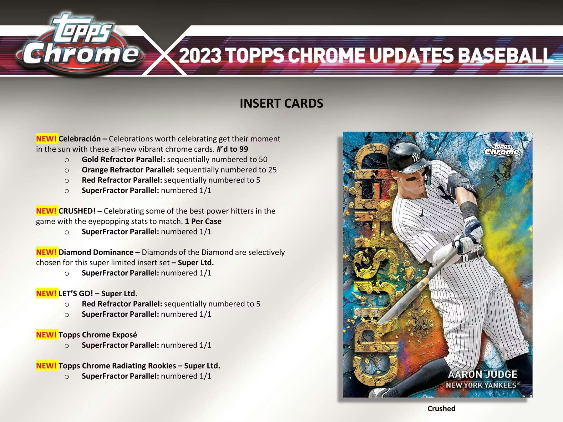 2023 Topps Chrome Update Series Baseball Hobby Box