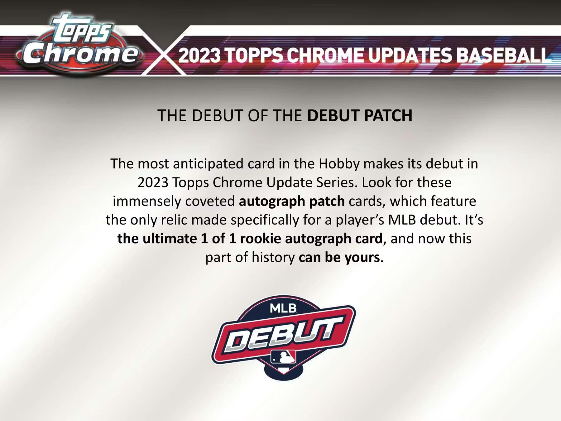 2023 Topps Chrome Update Series Baseball Jumbo Box