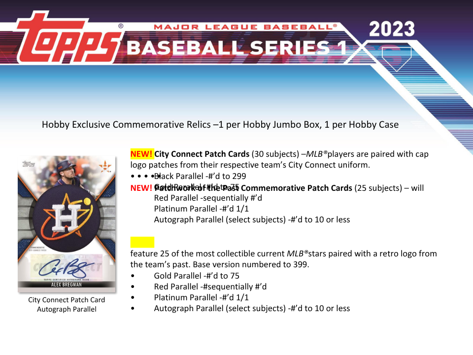 2023 Topps Series 1 Baseball Hobby Box