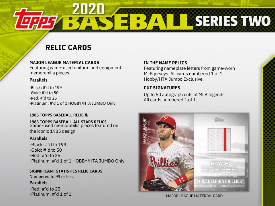 2020 Topps Series 2 Baseball Jumbo Box