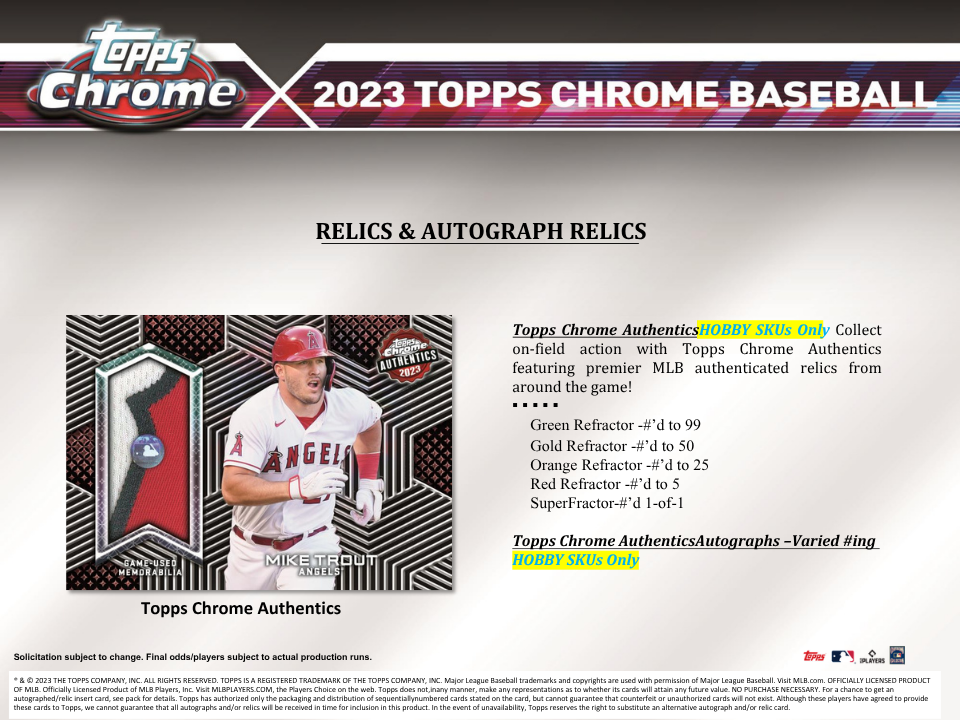 2023 Topps Chrome Baseball Delight Box