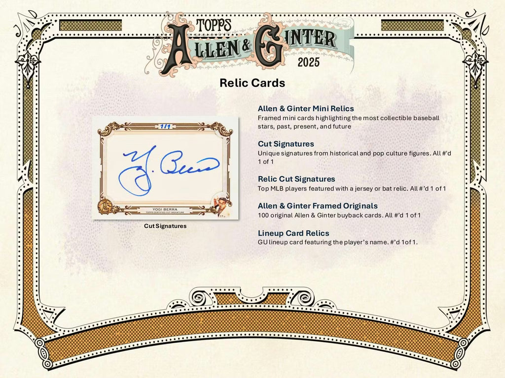 2025 Topps Allen & Ginter Baseball Blaster Box
