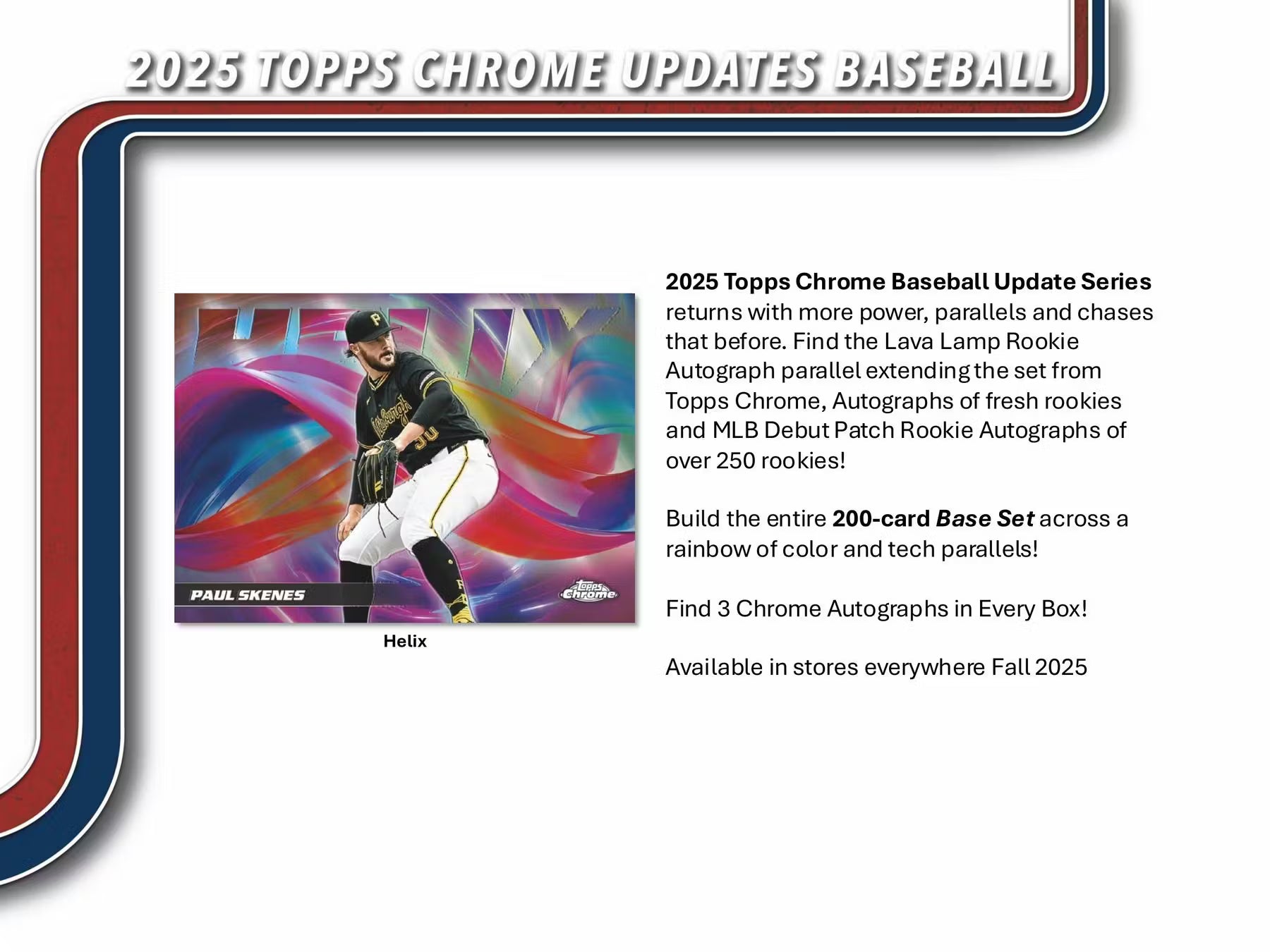 2025 Topps Chrome Update Series Baseball Hobby Jumbo Box