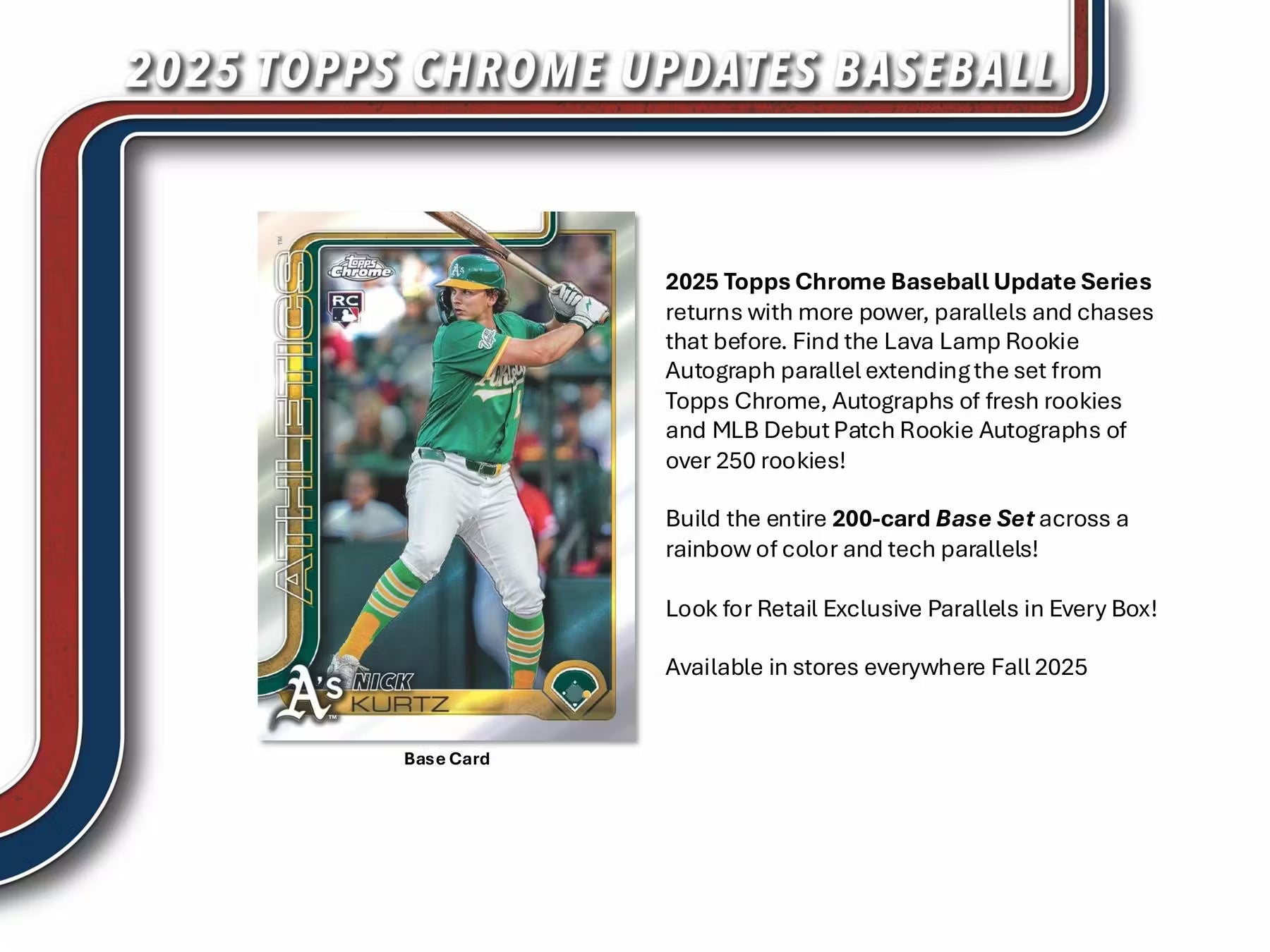 2025 Topps Chrome Update Series Baseball Blaster Box