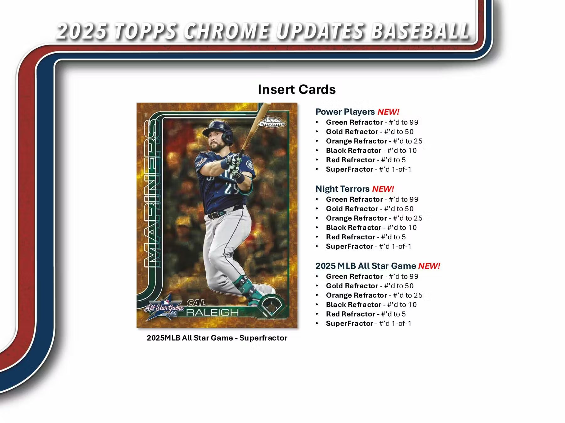2025 Topps Chrome Update Series Baseball Blaster Box