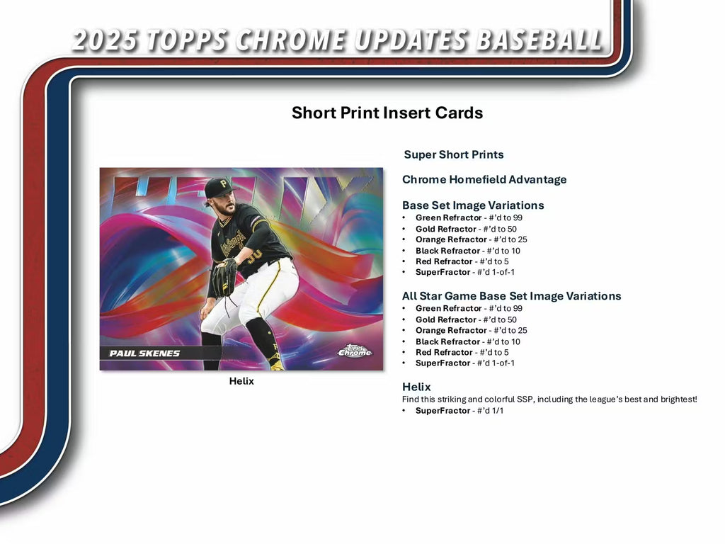 2025 Topps Chrome Update Series Baseball Blaster Box