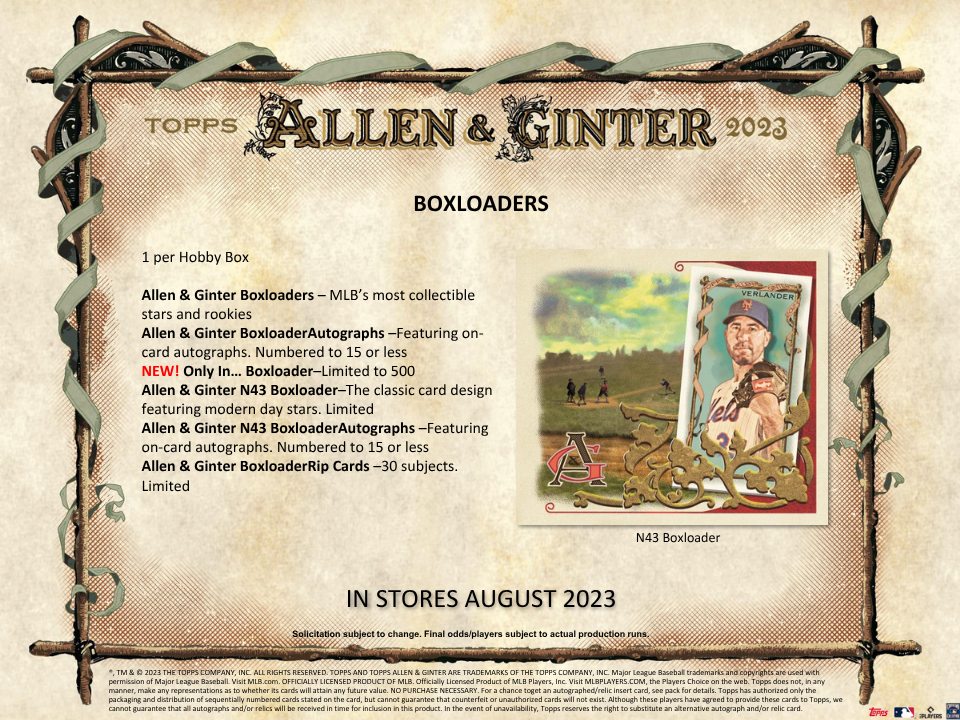 2023 Topps Allen & Ginter Baseball Hobby Box