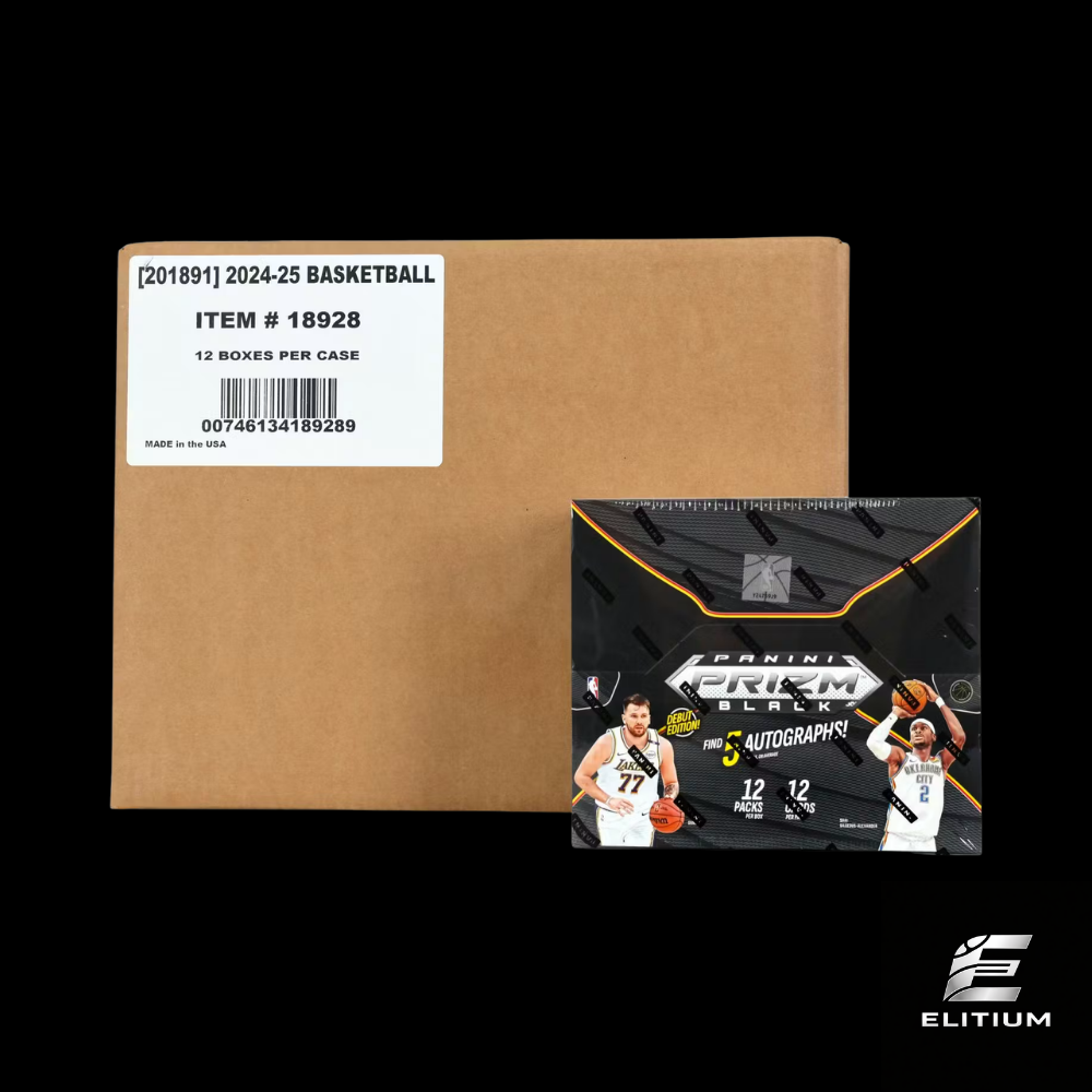 2024/25 Panini Prizm Black Basketball Hobby 12-Box Case