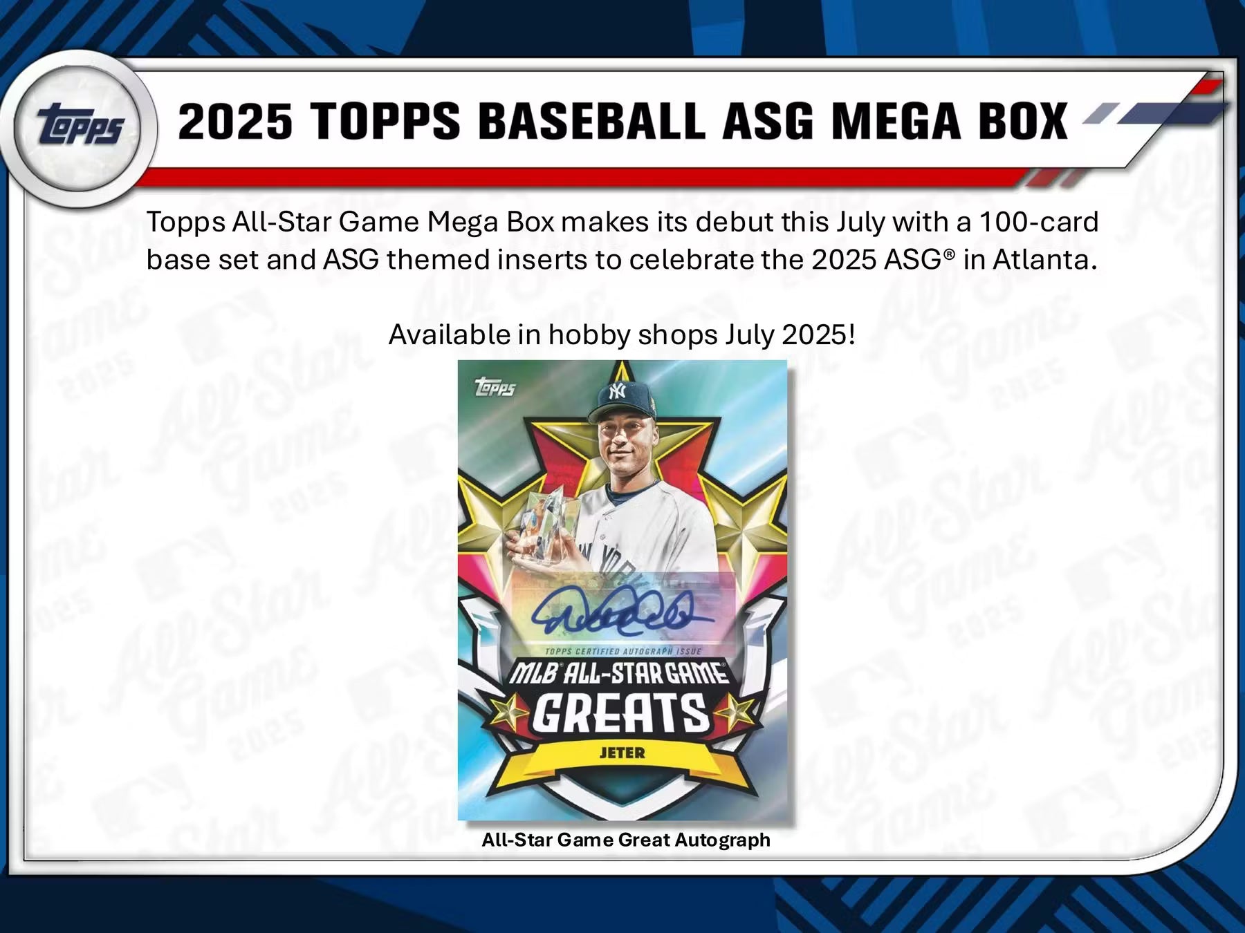 2025 Topps All Star Game Baseball Mega Box