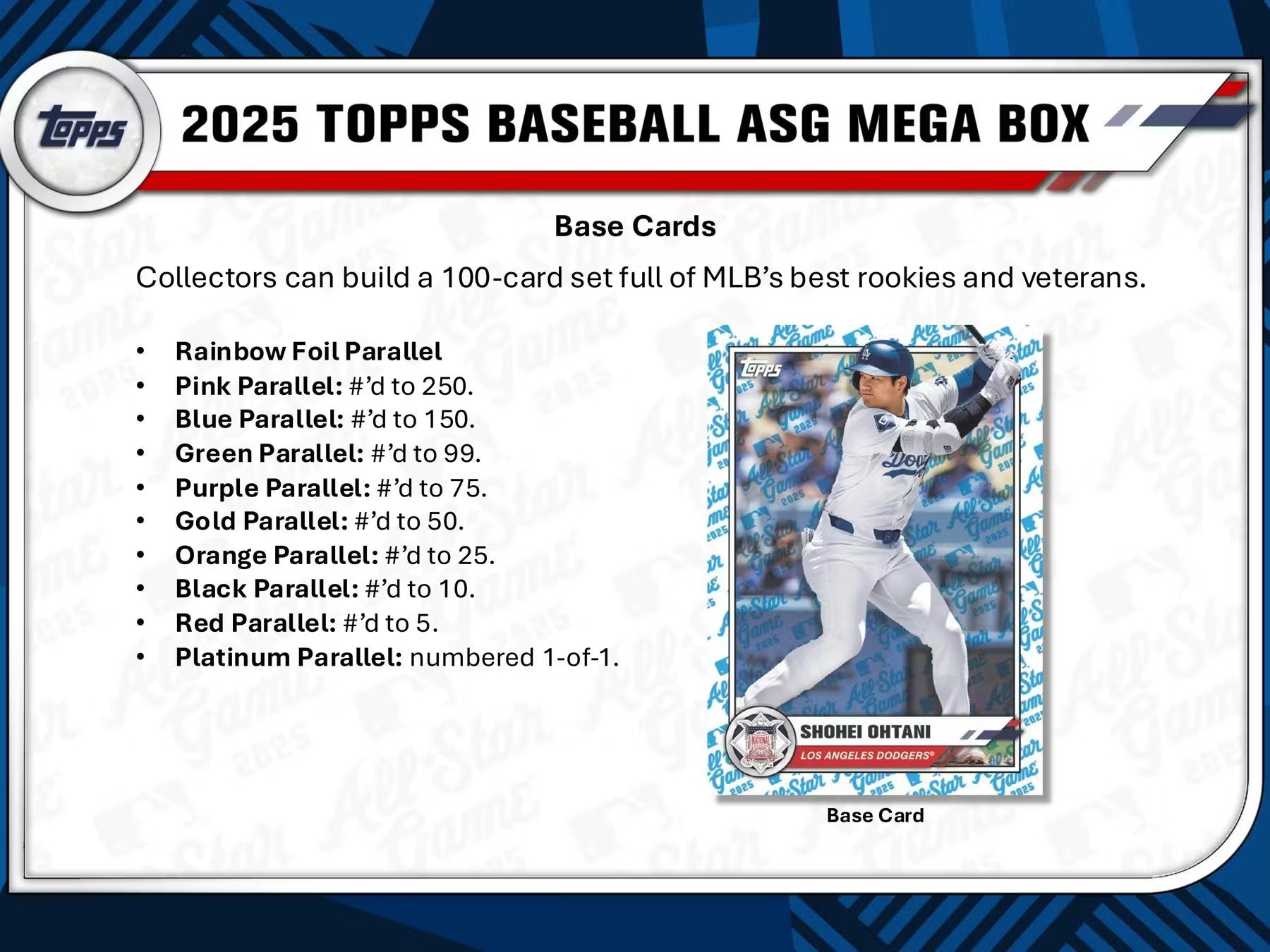 2025 Topps All Star Game Baseball Mega Box
