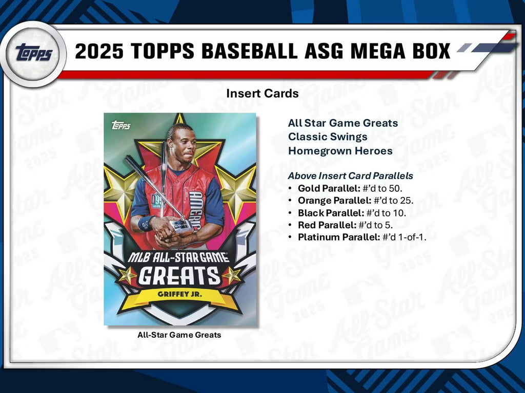 2025 Topps All Star Game Baseball Mega Box