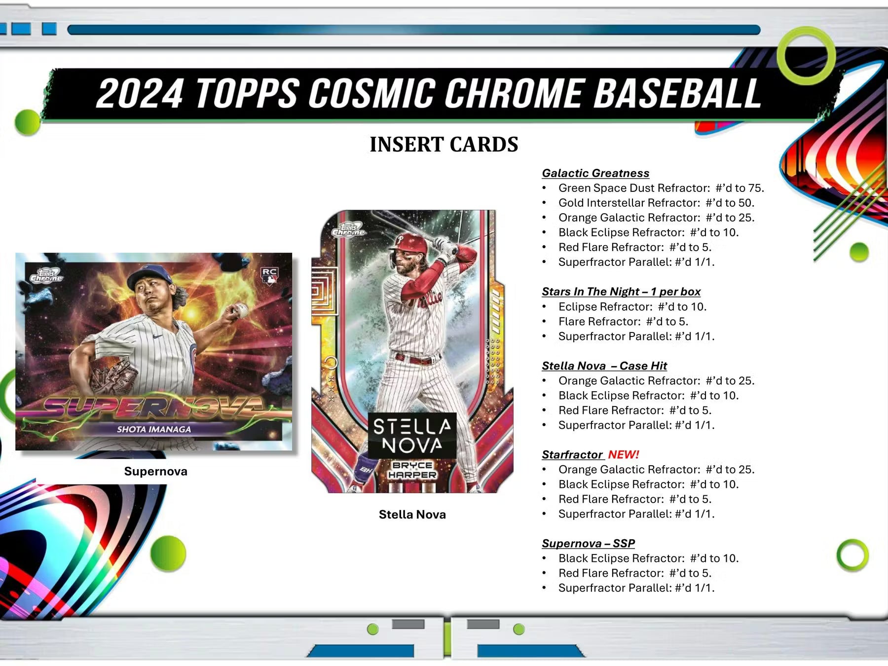 2024 Topps Cosmic Chrome Baseball Hobby Box