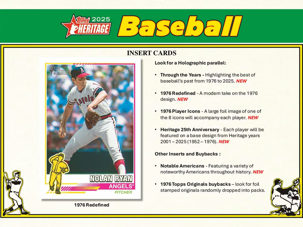 2025 Topps Heritage Baseball Blaster Box