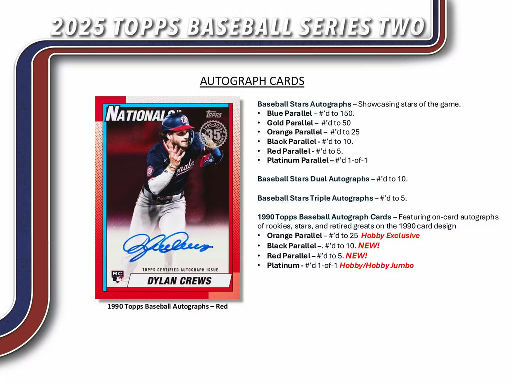 2025 Topps Series 2 Baseball Jumbo Hobby Box