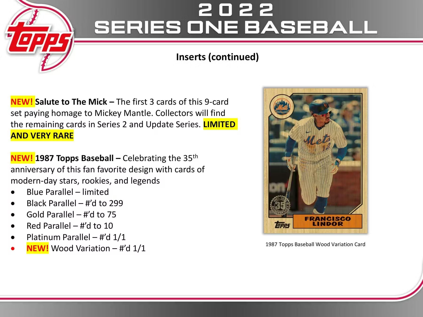 2022 Topps Series 1 Baseball Hobby Box